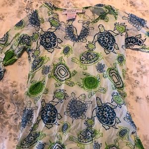 GRETCHEN SCOTT Tunic, cutest turtles, size 8/10
